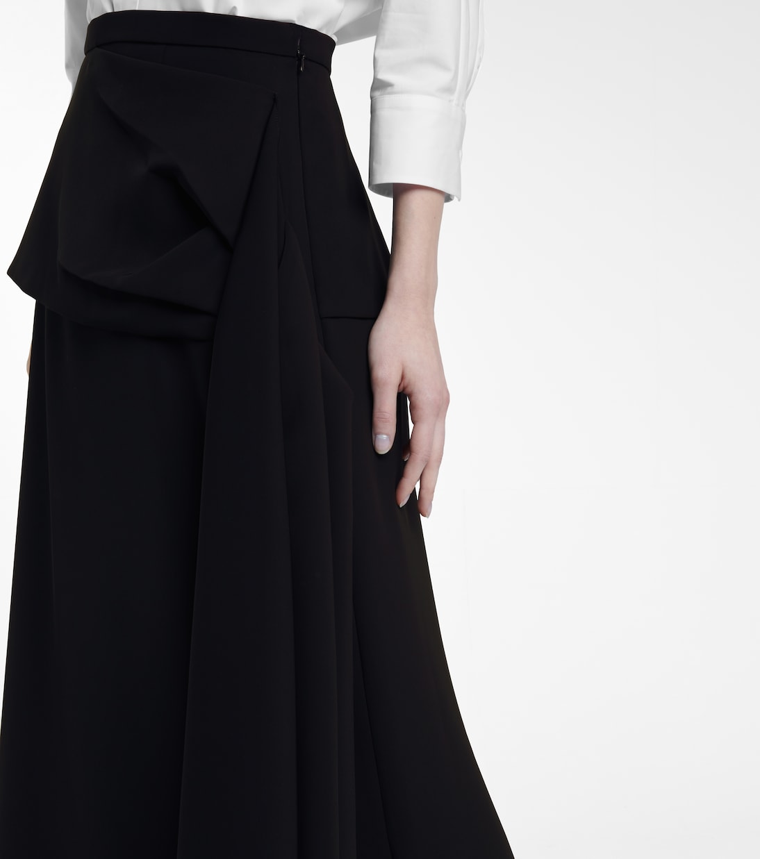 Jupe midi en crêpe | Prada