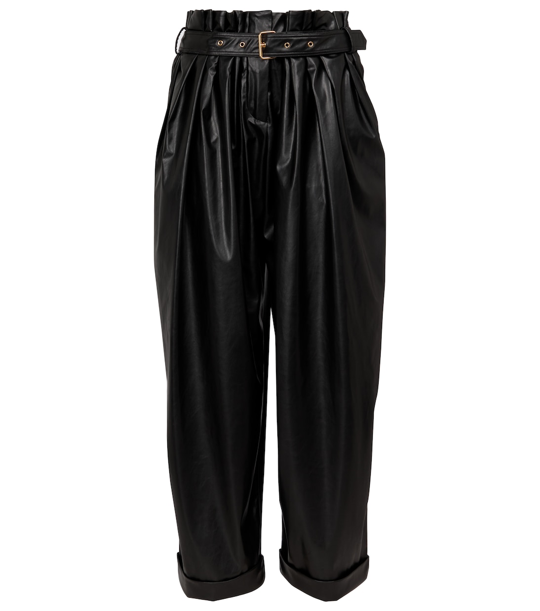Paperbag-Hose aus Lederimitat | Balmain