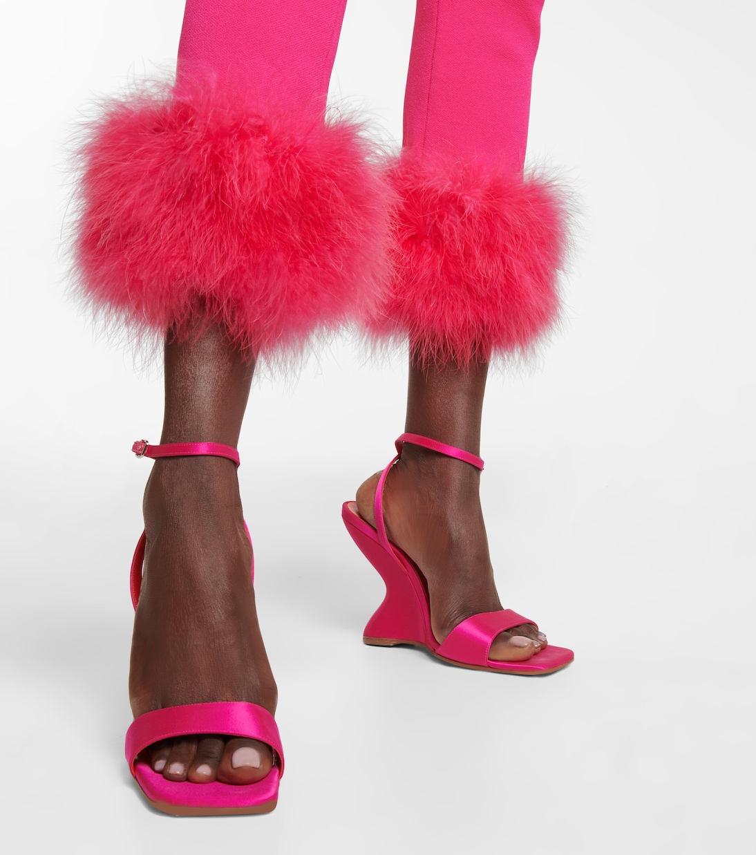 Satin wedge sandals | Magda Butrym