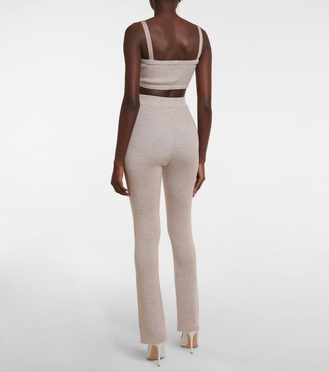 Wool, silk and cashmere knit pants | Magda Butrym