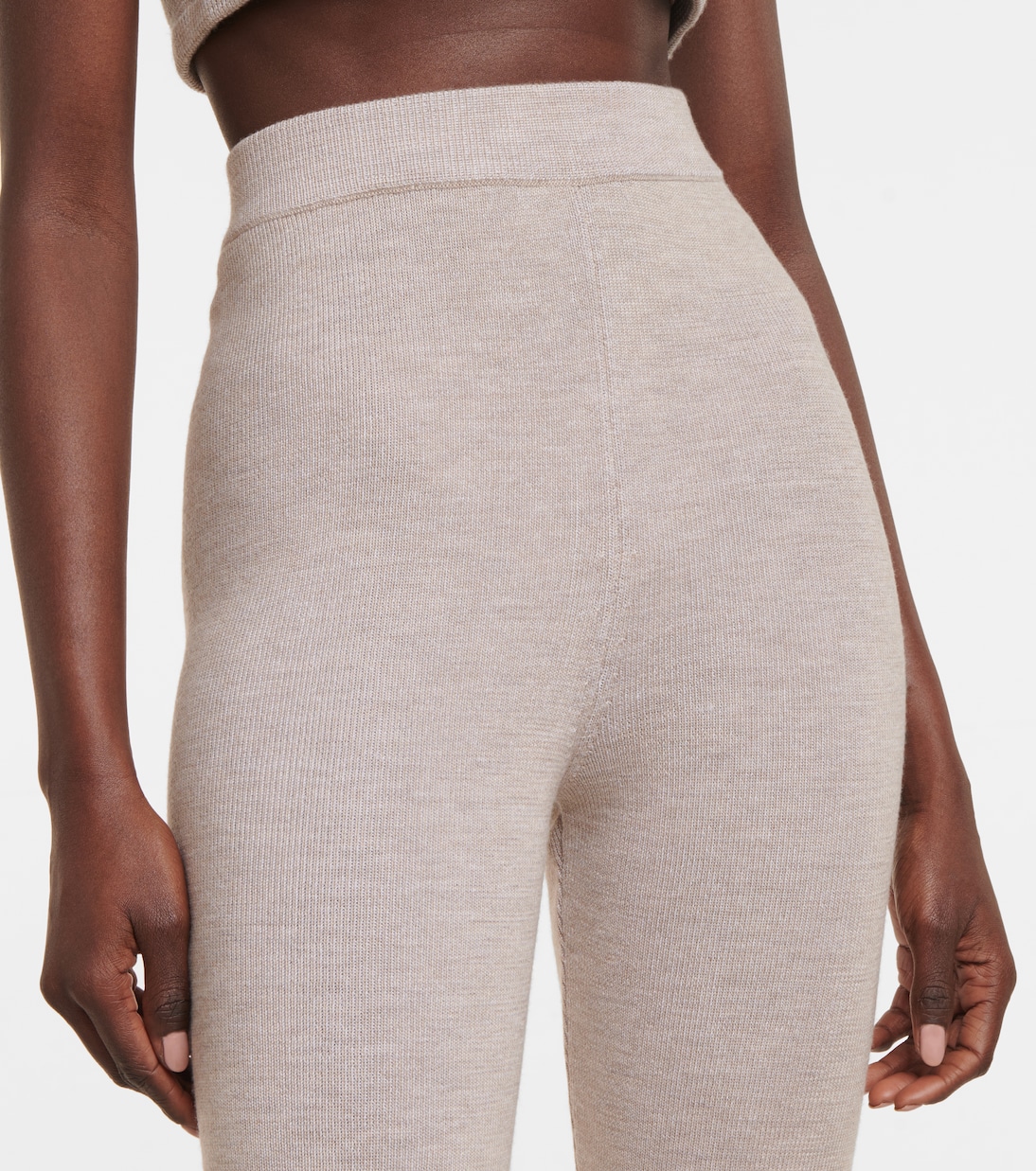 Wool, silk and cashmere knit pants | Magda Butrym