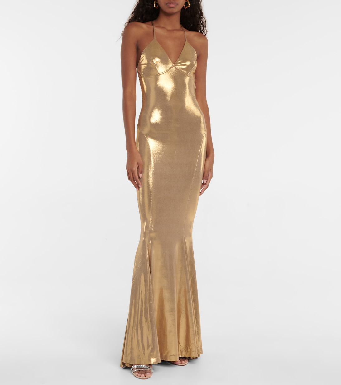Robe longue lamée | Norma Kamali