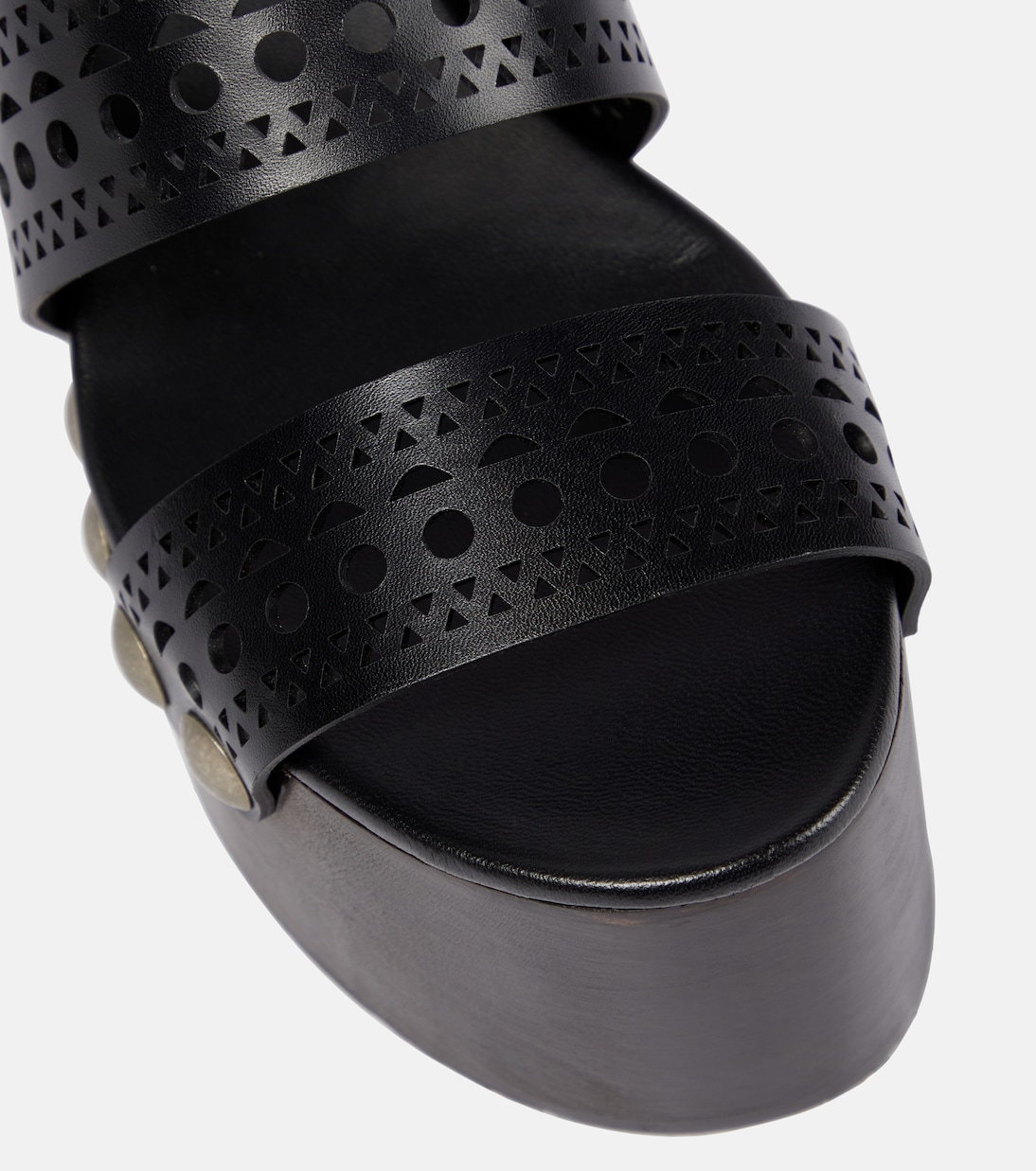Sandales compensées en cuir | Alaïa