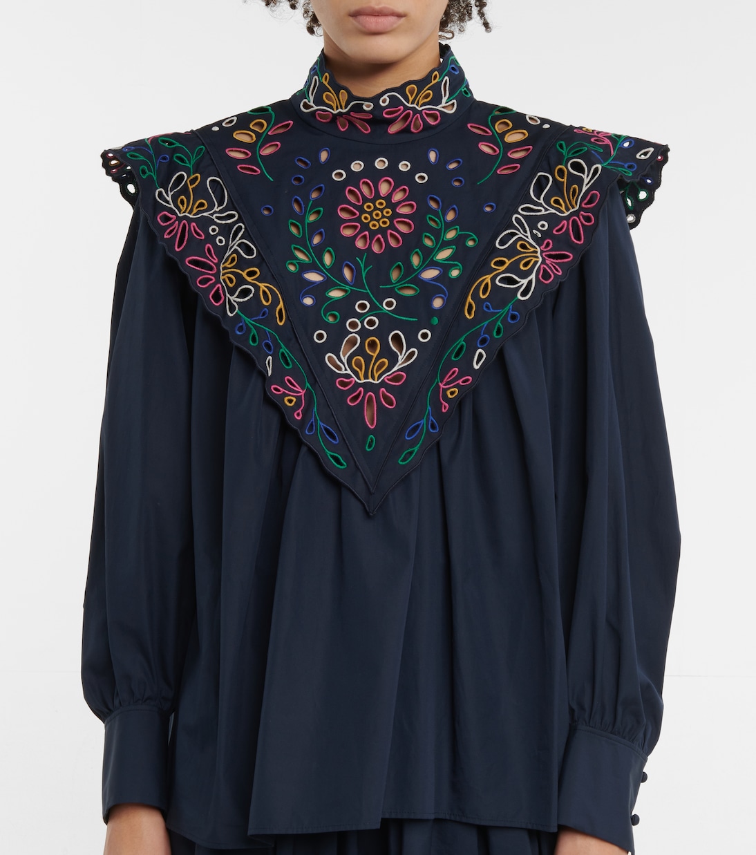 Broderie anglaise cotton blouse | Chloé