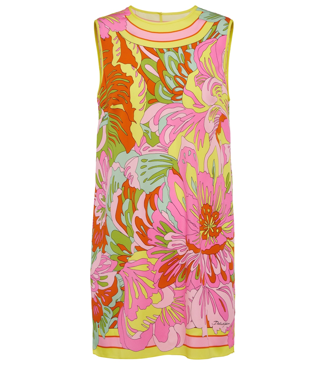 Top en soie mélangée à fleurs | Dolce&Gabbana