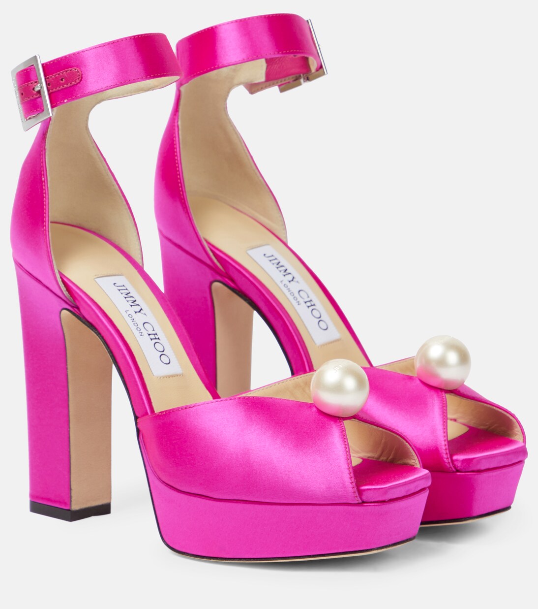 Socorie 120 satin sandals in pink - Jimmy Choo | Mytheresa