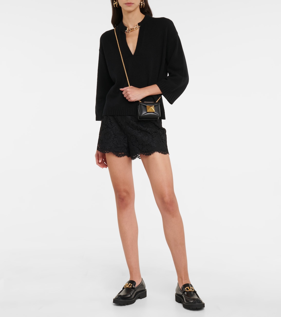VLogo leather loafers | Valentino Garavani