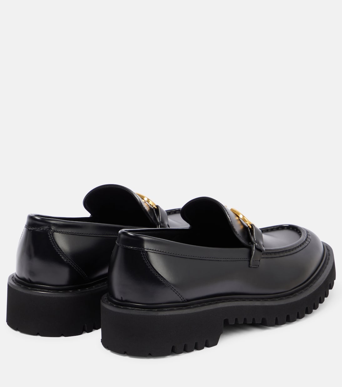 VLogo leather loafers | Valentino Garavani