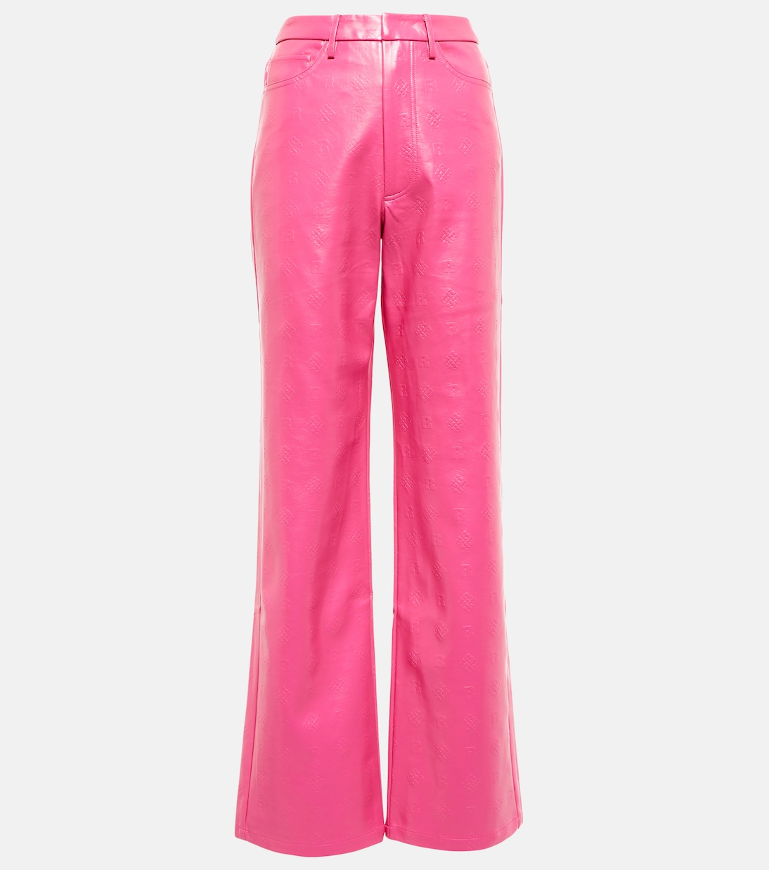 Pantalon Rotie à taille haute en cuir synthétique | Rotate
