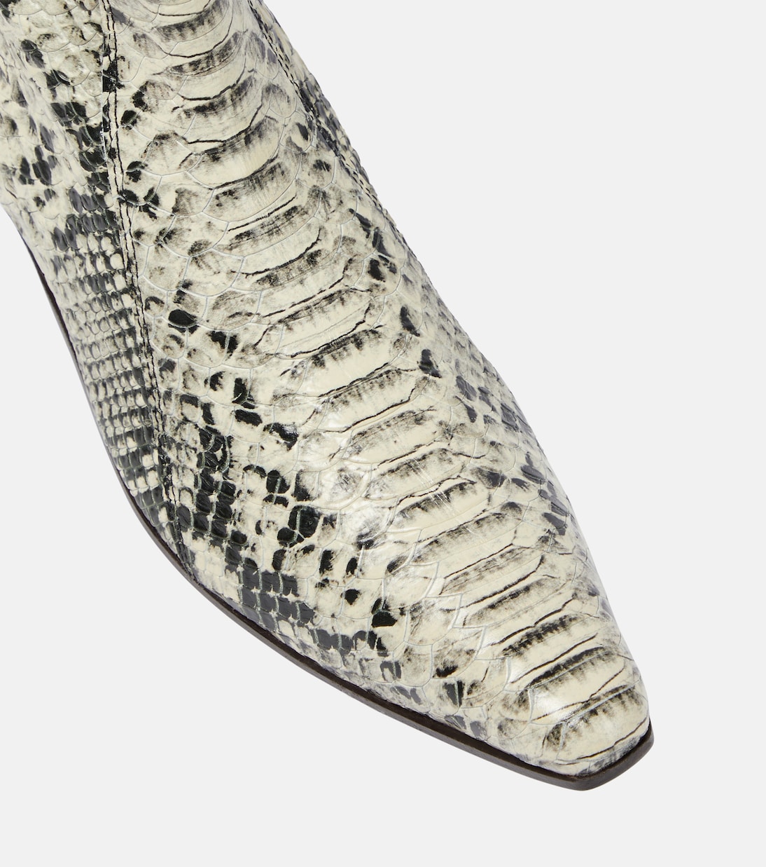 Botines de piel con efecto serpiente | Acne Studios