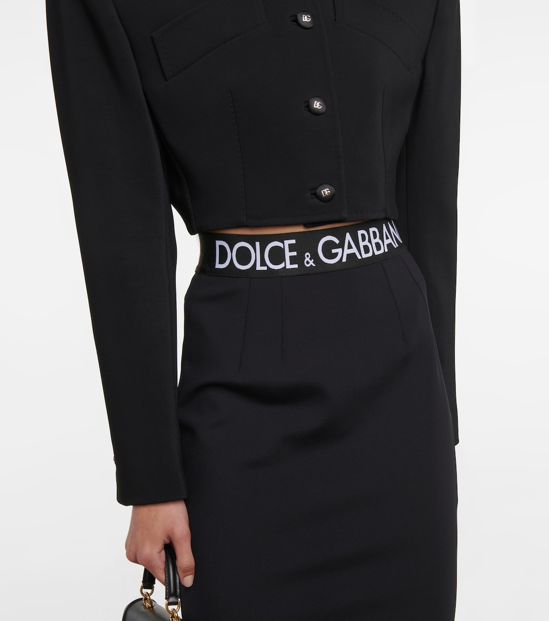 Falda midi con logo | Dolce&Gabbana