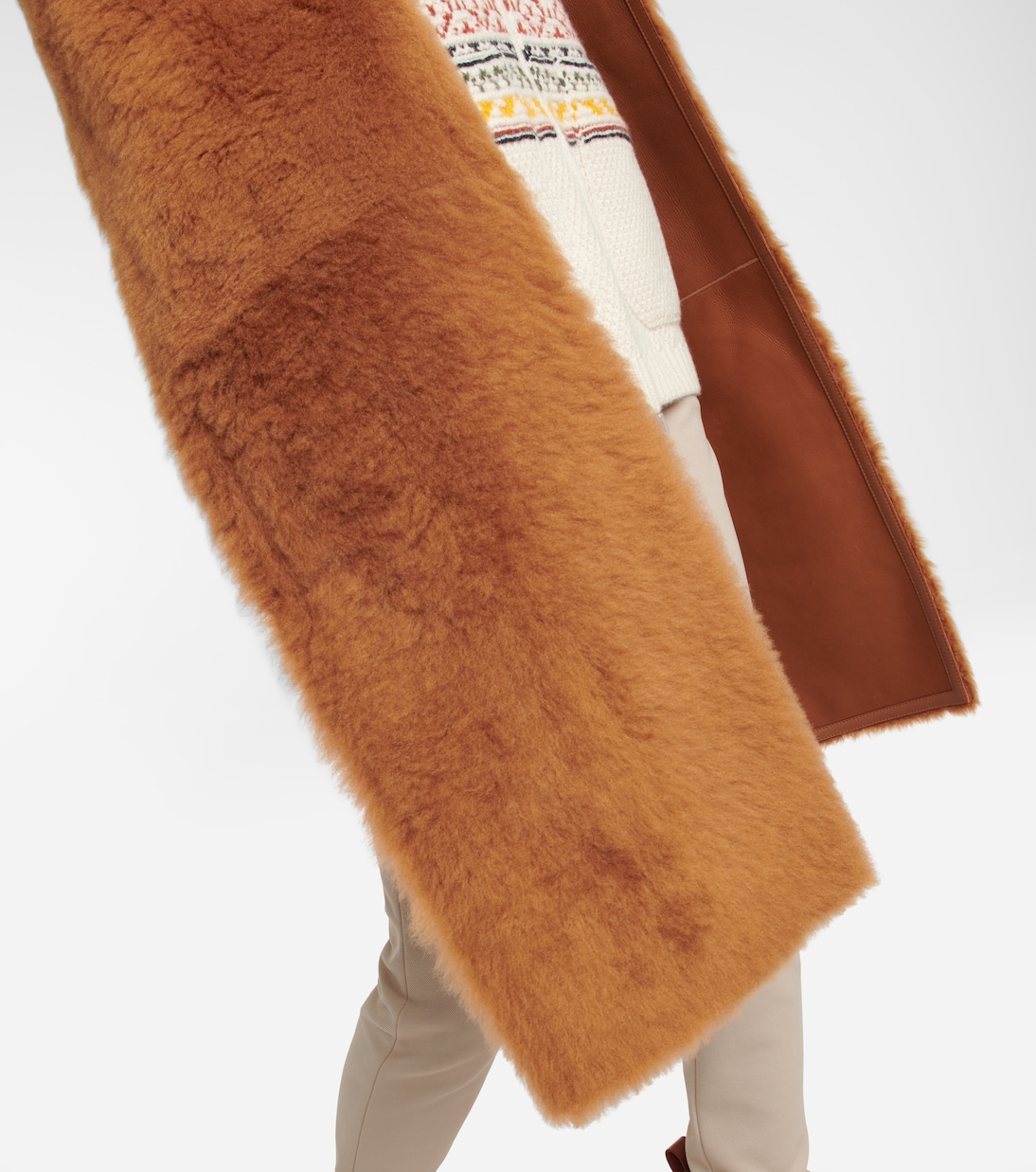 Sciarpa in shearling con cappuccio | Loro Piana