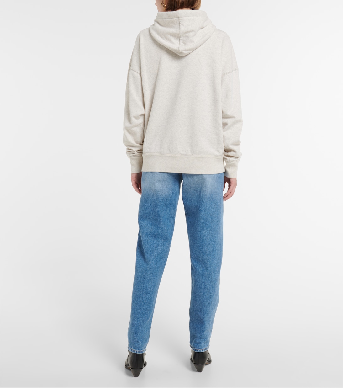 Sweat-shirt à capuche Mansel en coton mélangé à logo | Marant Etoile
