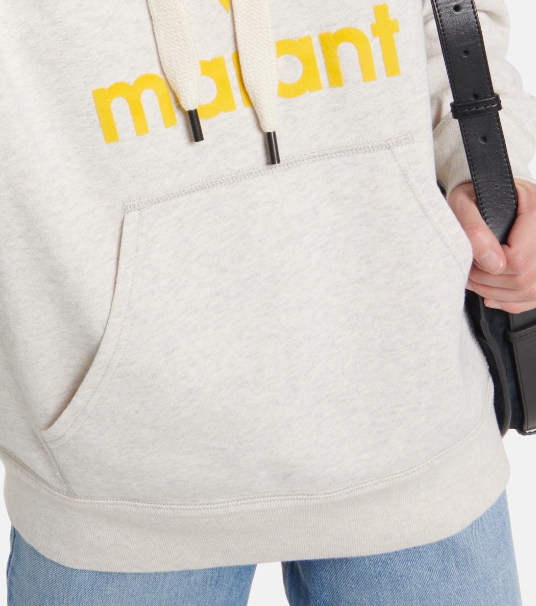 Sweat-shirt à capuche Mansel en coton mélangé à logo | Marant Etoile