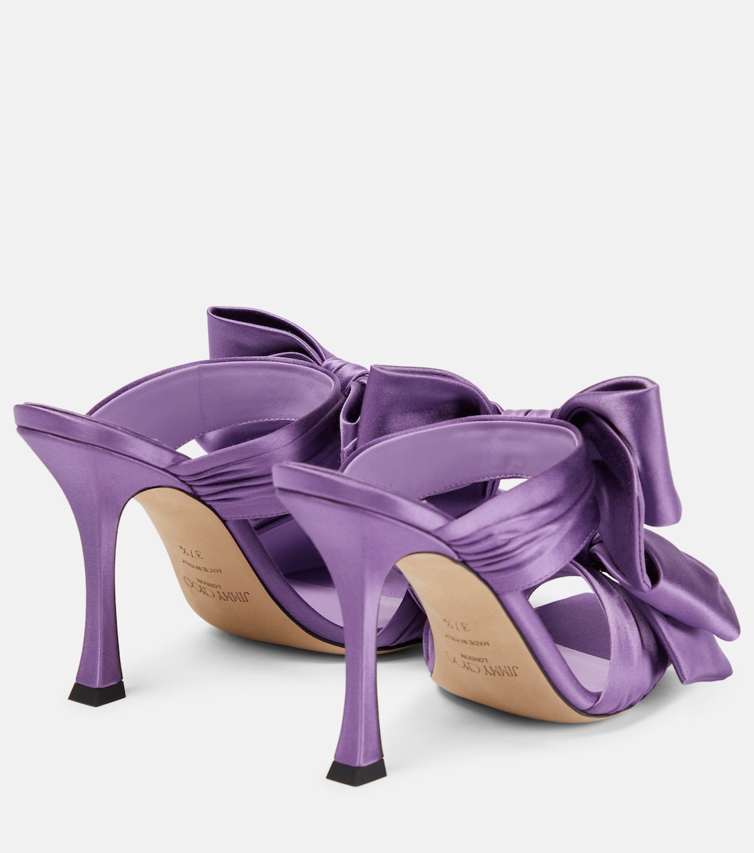 Flaca 100 satin mules | Jimmy Choo