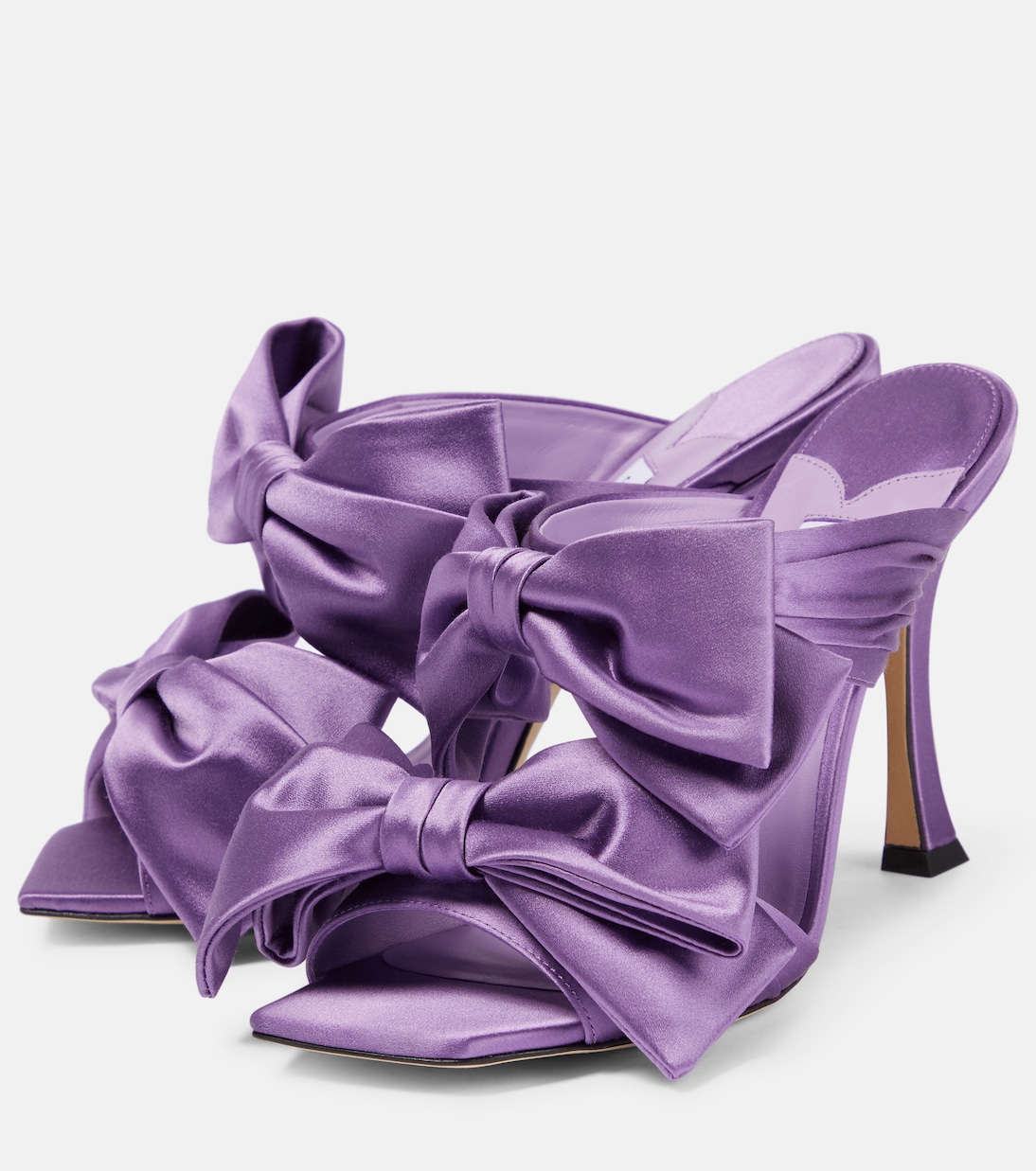 Flaca 100 satin mules | Jimmy Choo