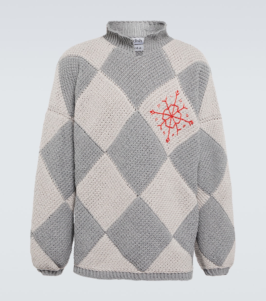 Bestickter Pullover aus Baumwolle | Adish