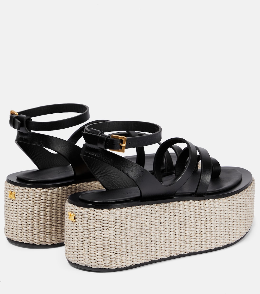 Sandali Biarritz in pelle con platform | Max Mara
