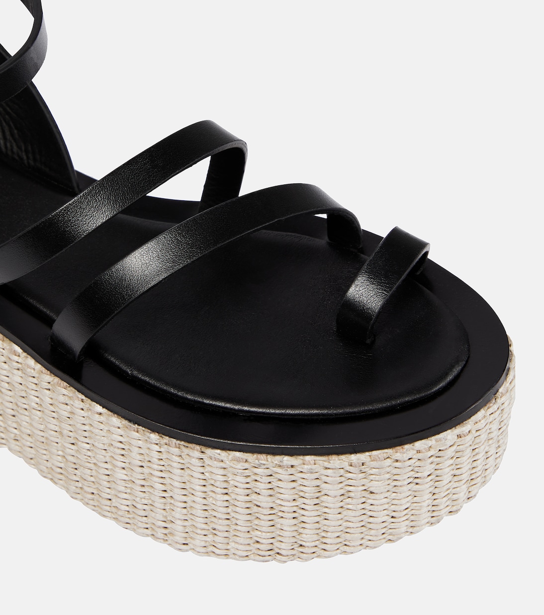 Sandali Biarritz in pelle con platform | Max Mara