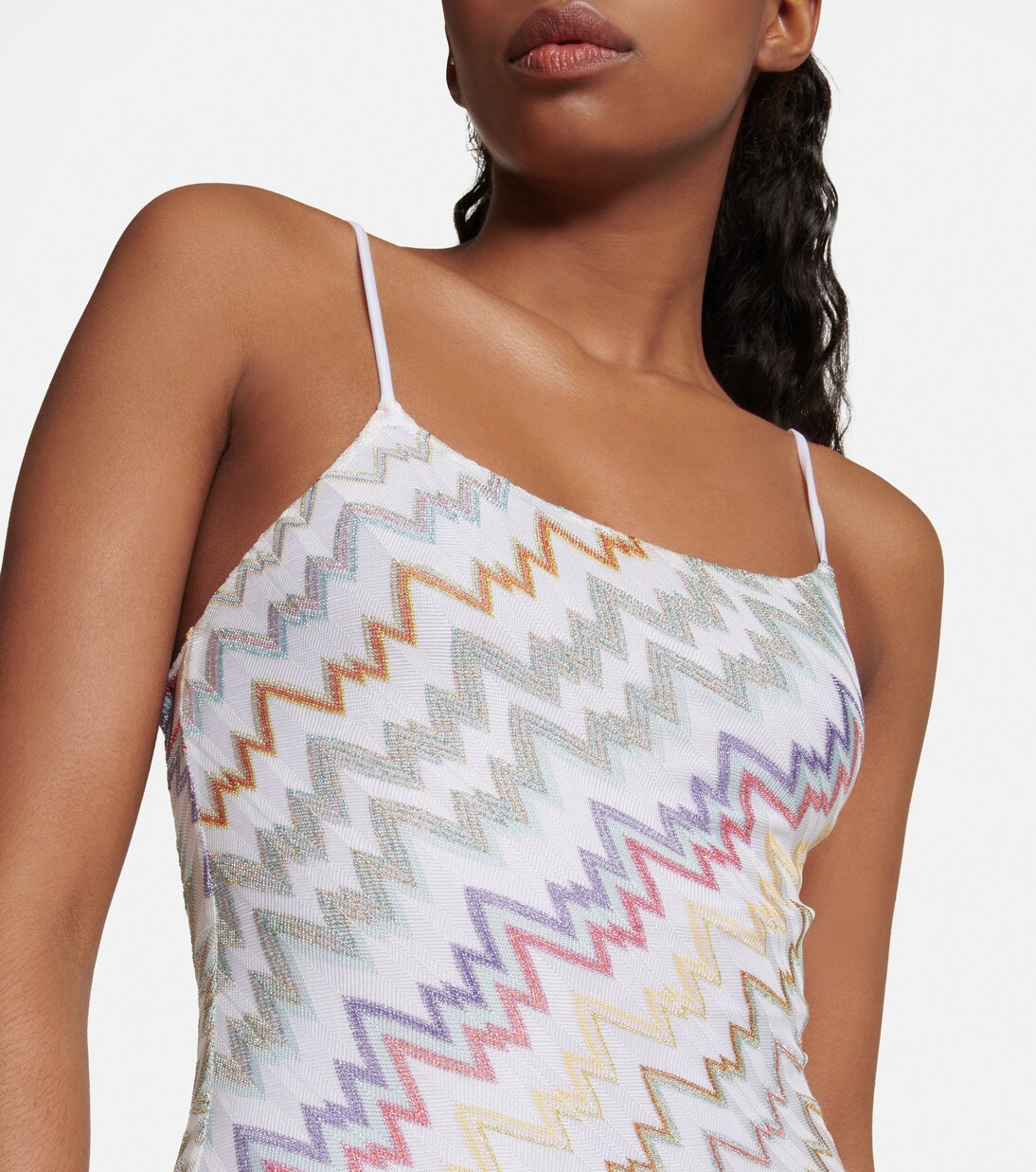 Costume intero in maglia lamé a zig-zag | Missoni Mare