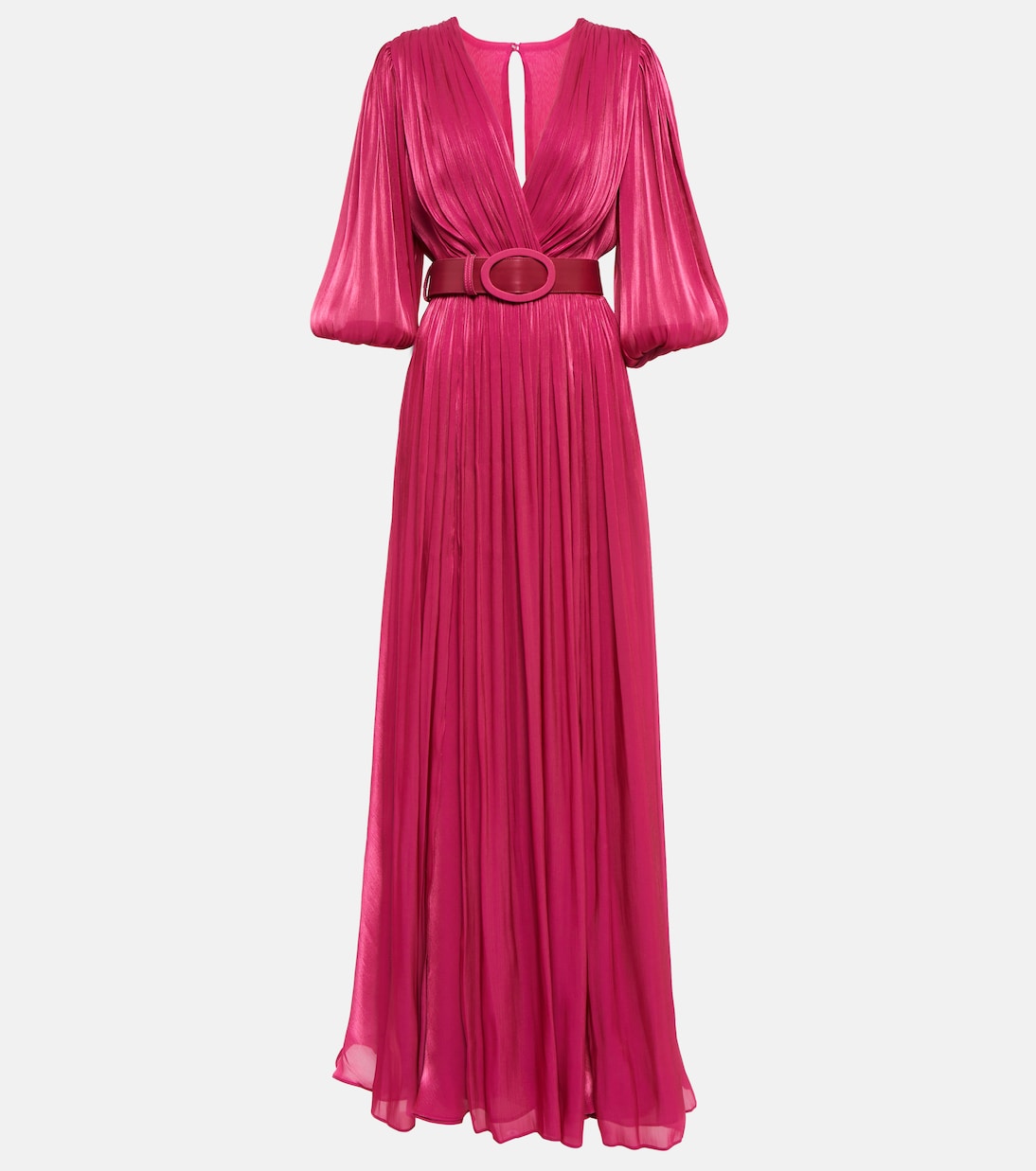 Mira pleated georgette gown | Costarellos