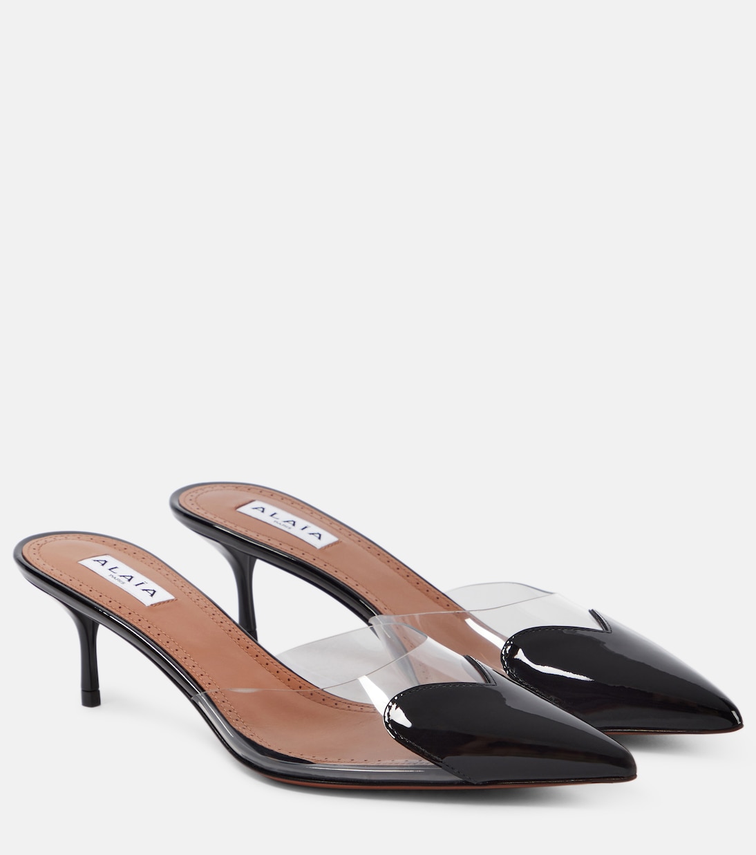 Mules Le Cœur in pelle e PU | Alaïa