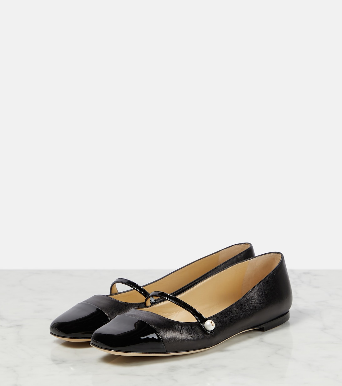Ballerinas Elisa aus Leder | Jimmy Choo
