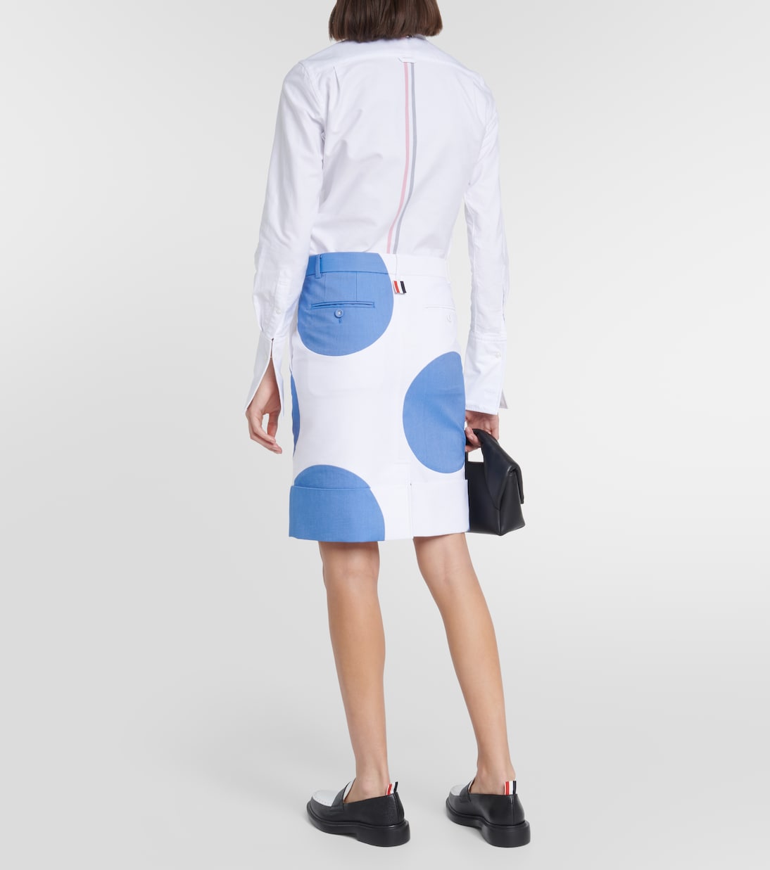 Minigonna in cotone a pois | Thom Browne