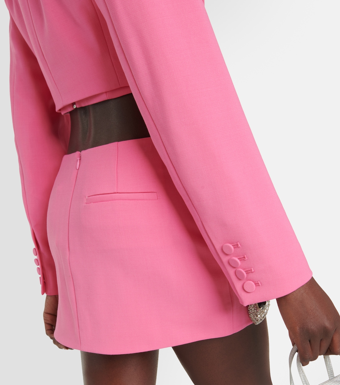 Embellished cropped wool blazer | Area