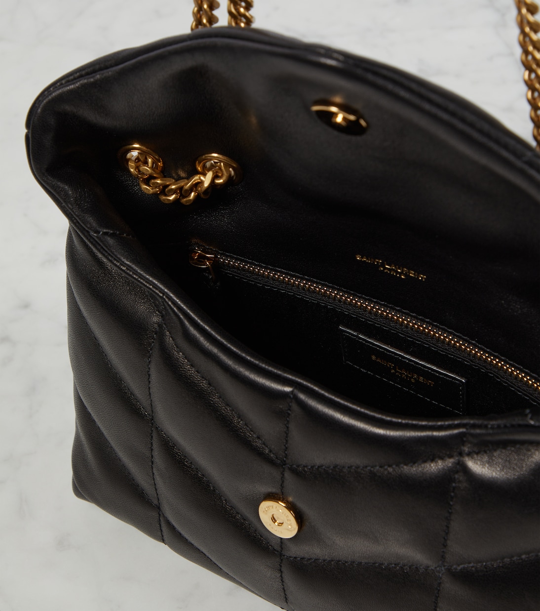Sac Puffer Toy matelassé en cuir | Saint Laurent