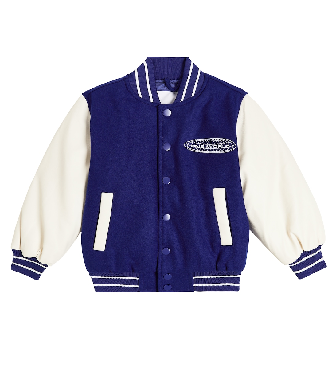 Hani embroidered wool-blend varsity jacket | Molo