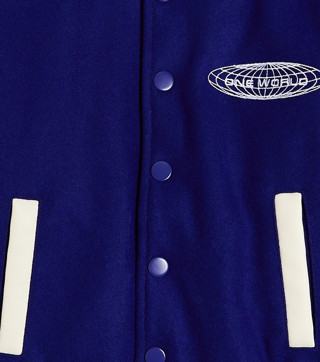 Hani embroidered wool-blend varsity jacket | Molo