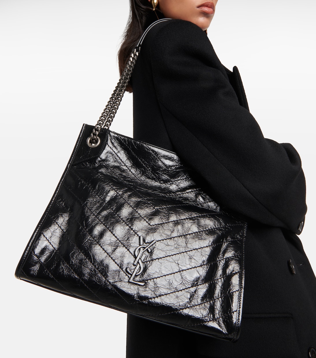 Ysl crinkled leather bag hotsell