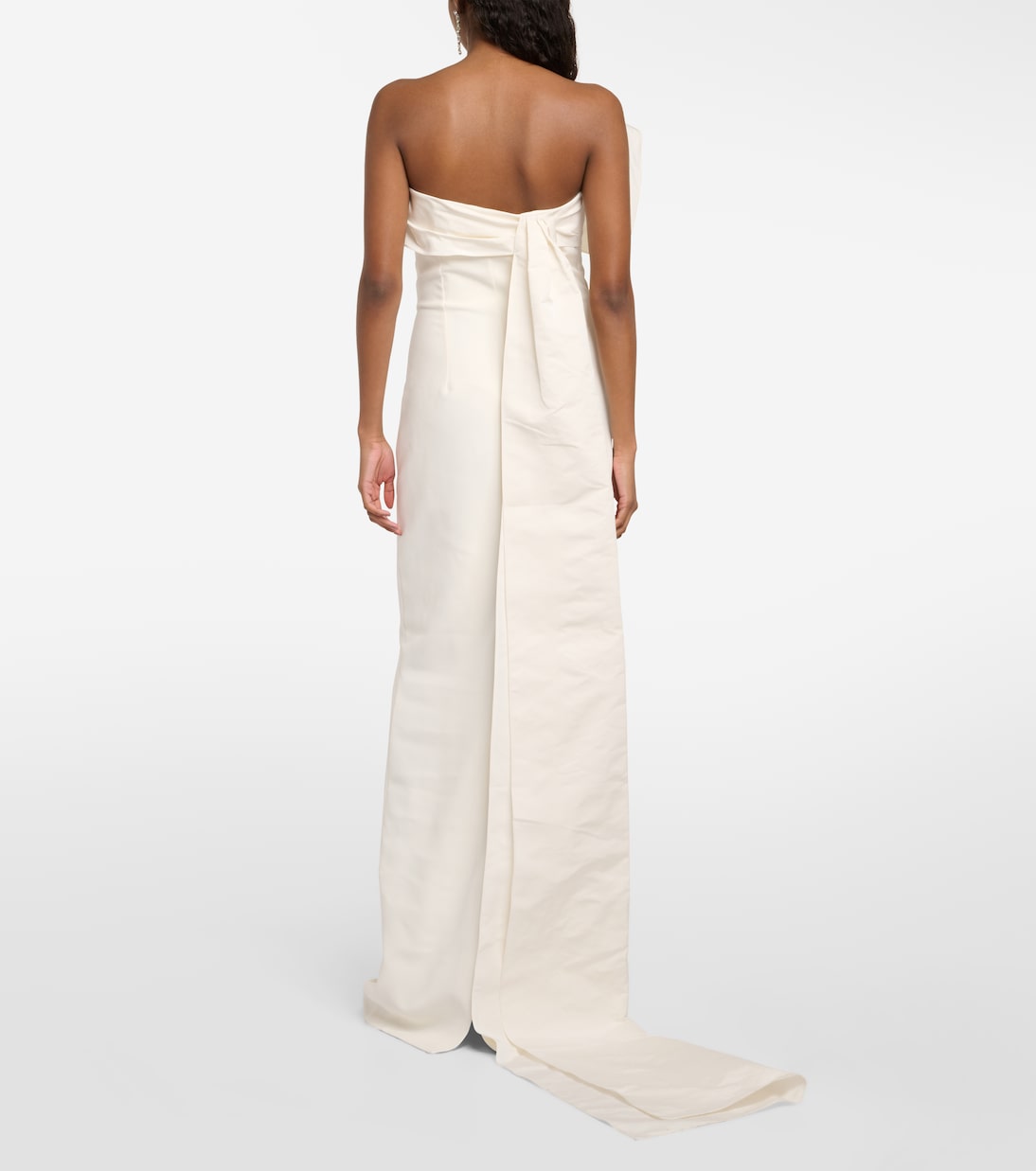 Bridal Briannie crêpe and faille gown | Safiyaa