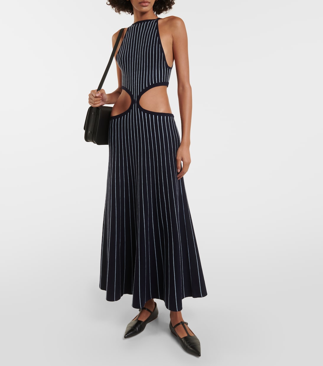 Tam striped cutout wool and silk maxi dress | Gabriela Hearst