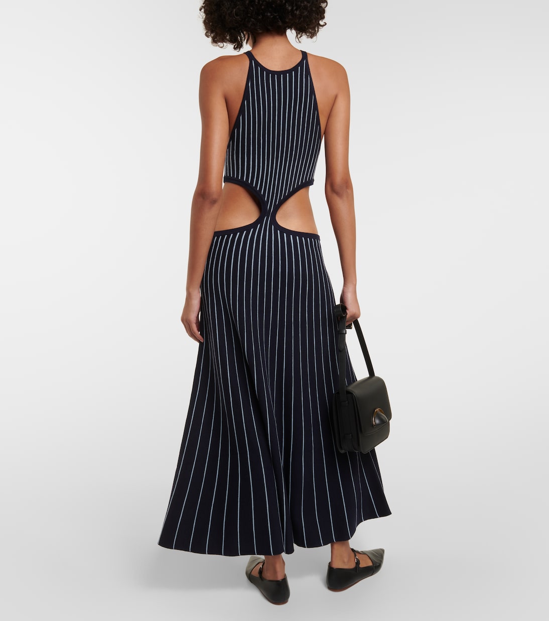 Tam striped cutout wool and silk maxi dress | Gabriela Hearst