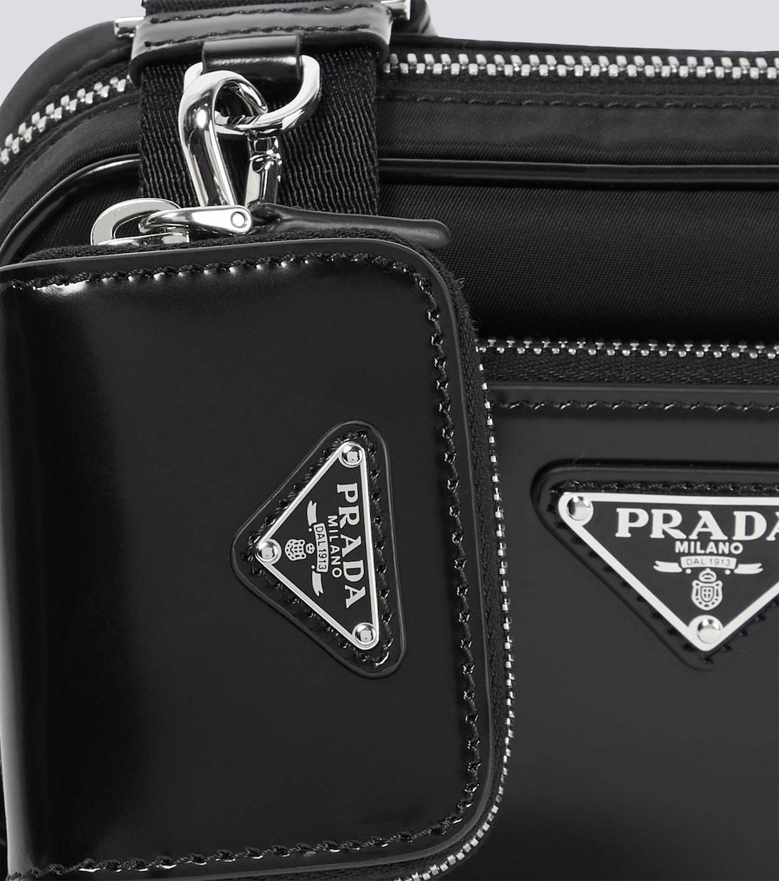 Borsa a tracolla con pelle | Prada