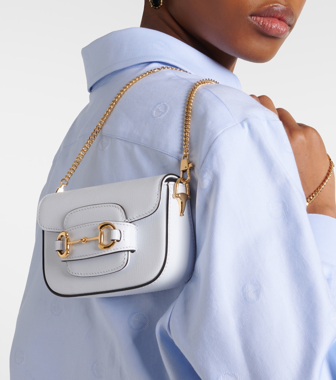 Schultertasche Horsebit 1955 Micro aus Leder | Gucci