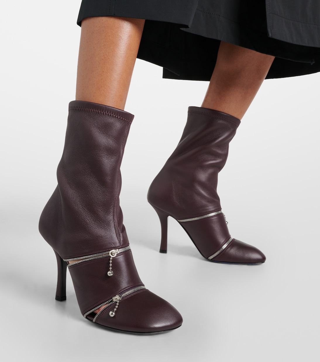 Stivaletti Peep in pelle | Burberry