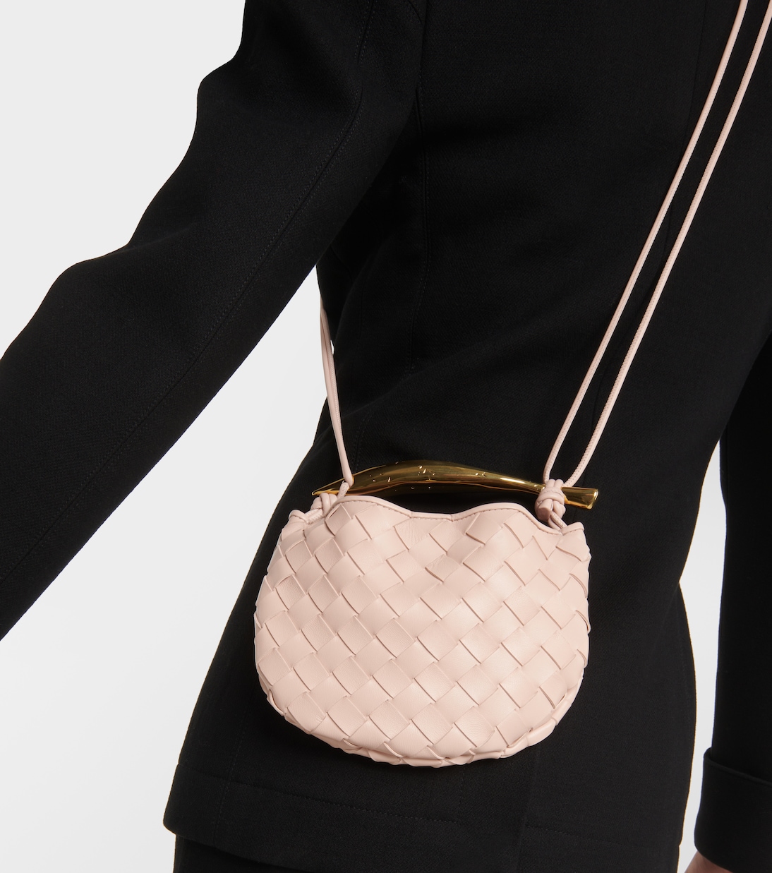 Sardine Intrecciato Baby leather crossbody bag | Bottega Veneta