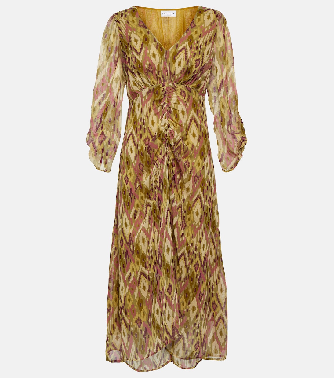 Vestido midi Cailey de georgette | Velvet