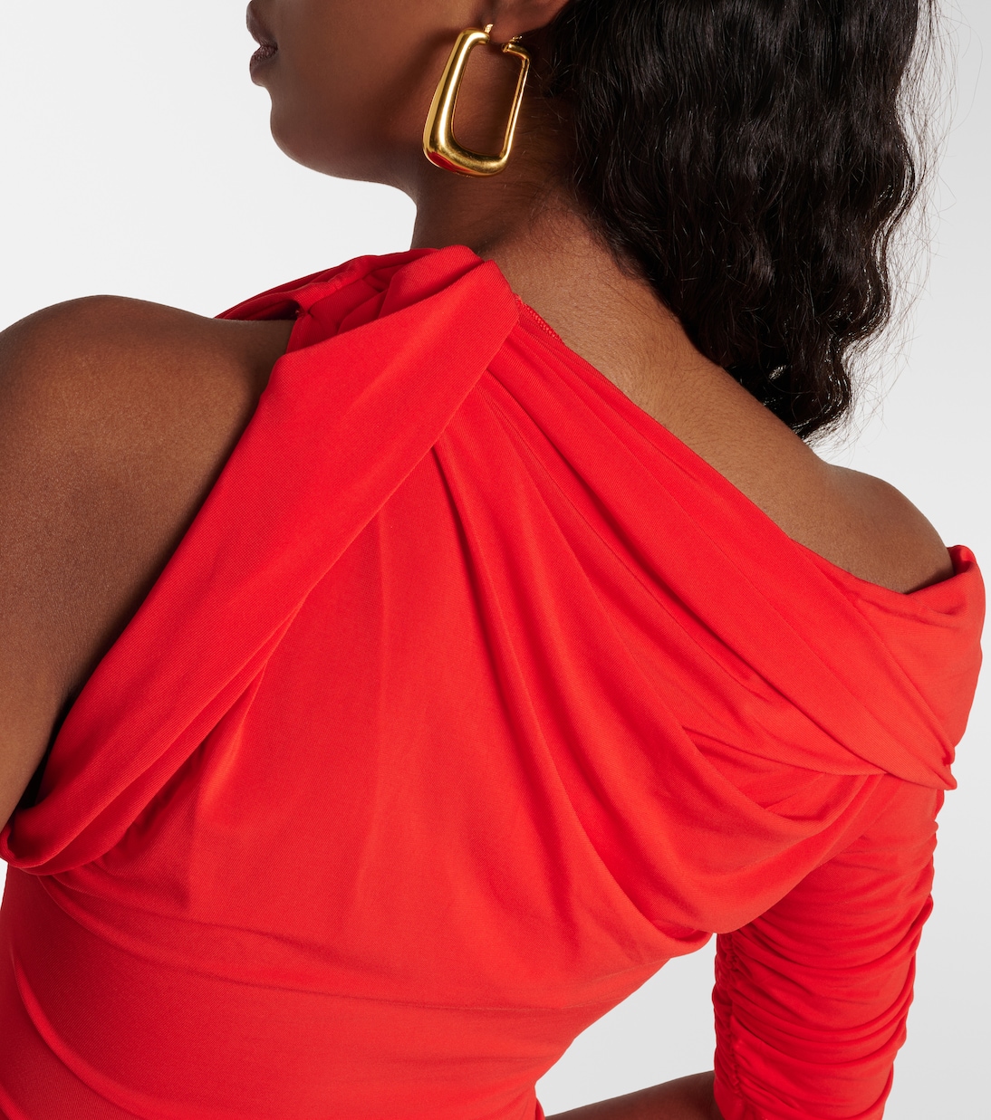 Vestido corto La Mini Robe Drapeado de jersey | Jacquemus