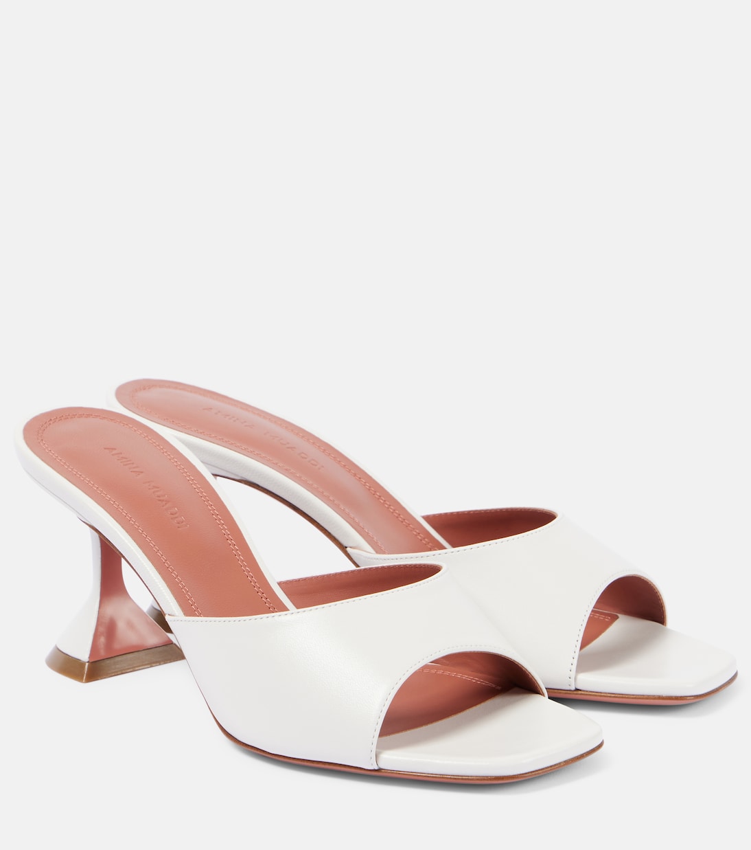 Mules Lupita 70 in pelle | Amina Muaddi