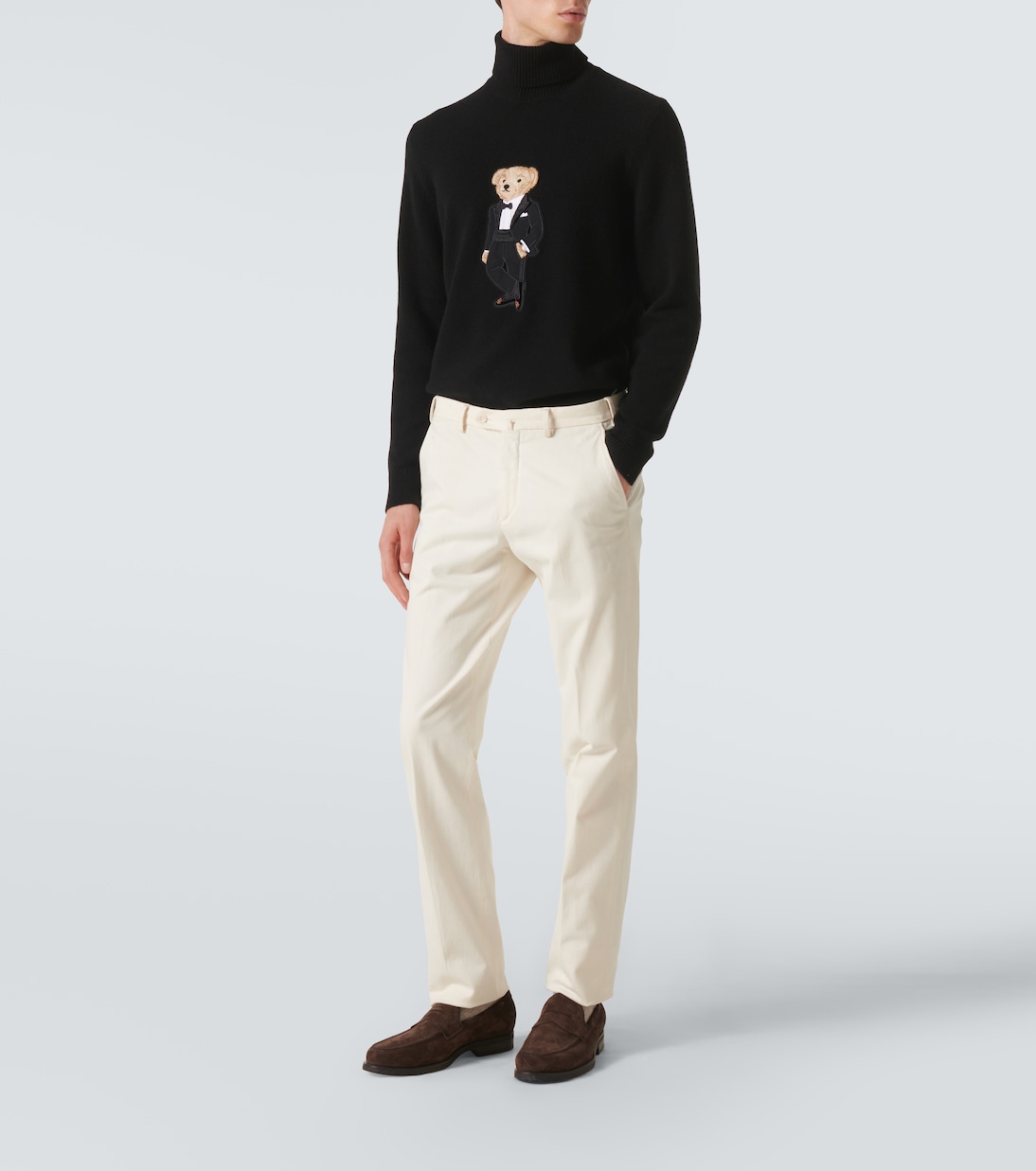Polo Bear cashmere turtleneck sweater | Ralph Lauren Purple Label