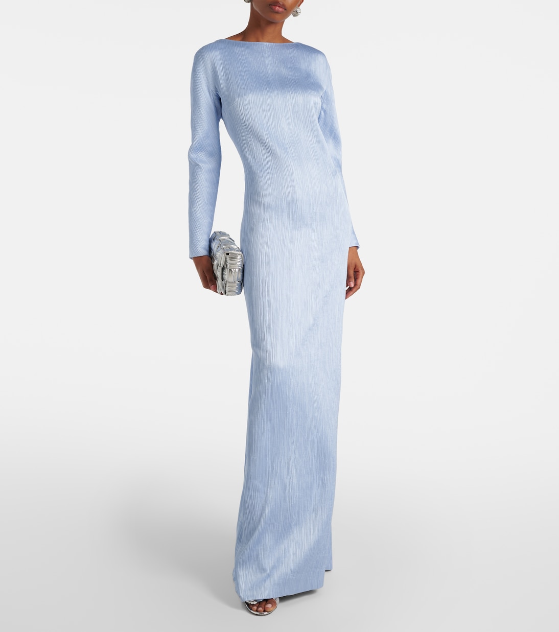 Uriela plissé satin gown | Emilia Wickstead