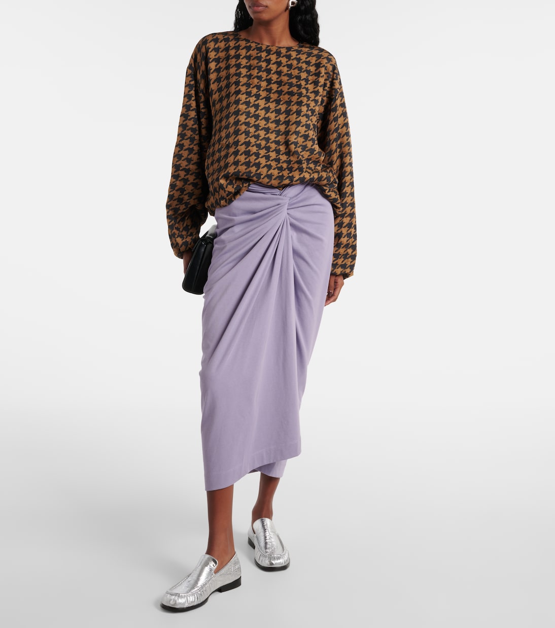 Mocassini in pelle metallizzata | Dries Van Noten