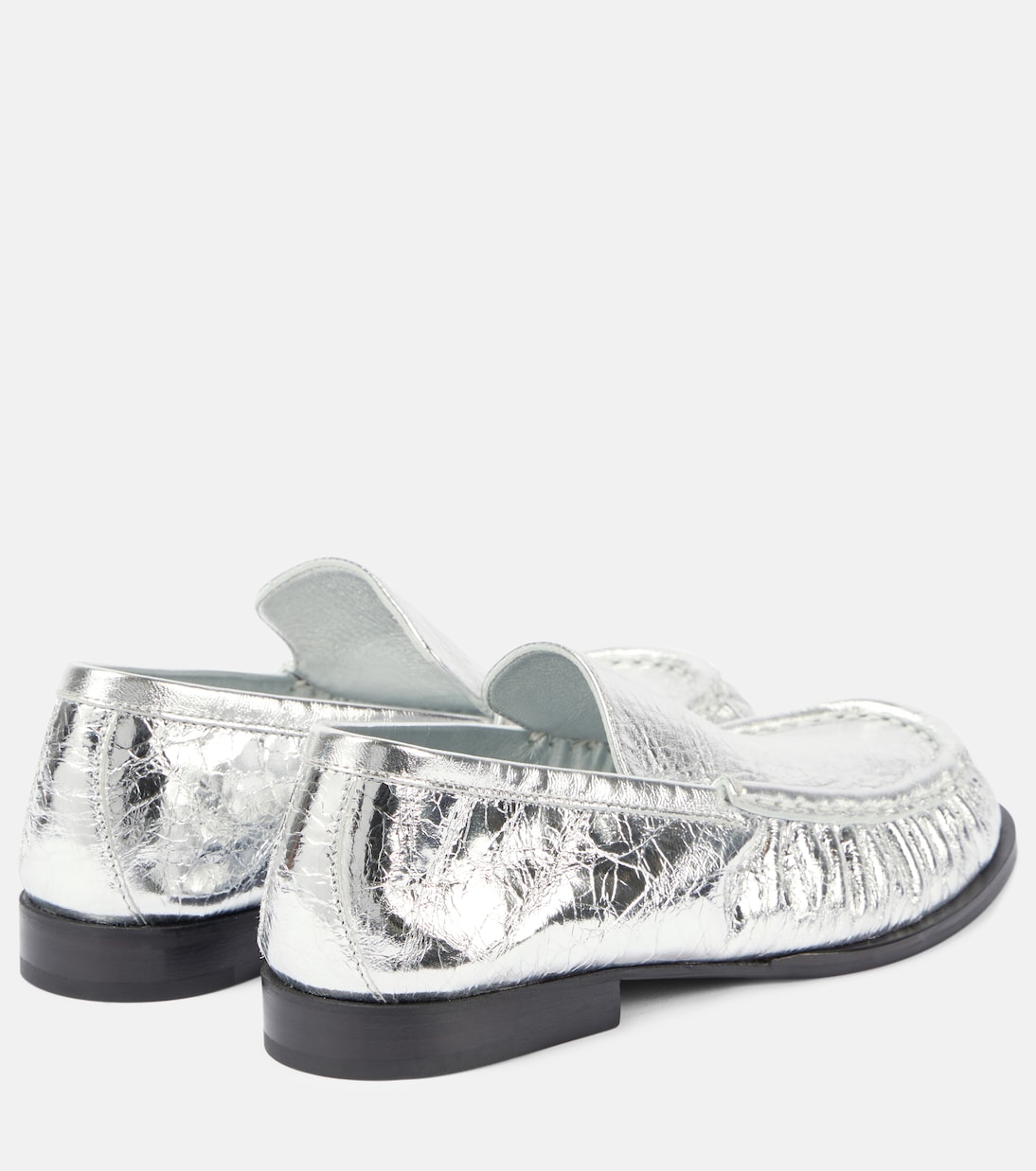 Mocassini in pelle metallizzata | Dries Van Noten