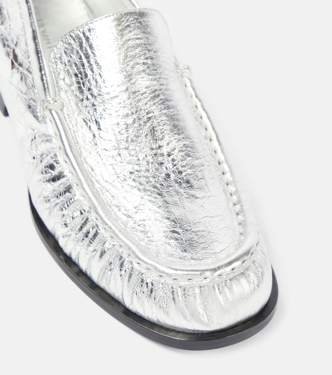 Mocassini in pelle metallizzata | Dries Van Noten