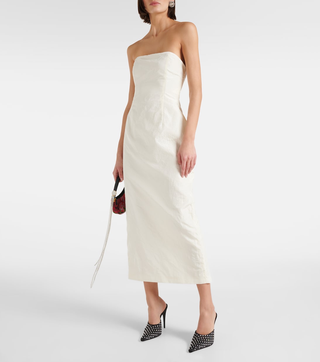 Robe midi bustier en soie | Magda Butrym