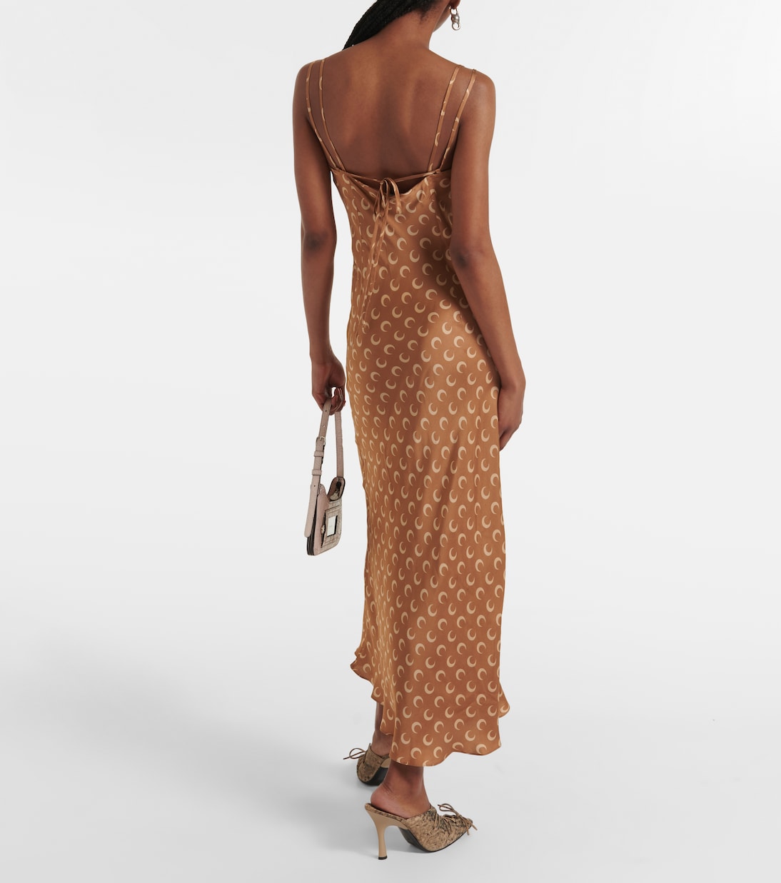 Moon satin slip dress | Marine Serre